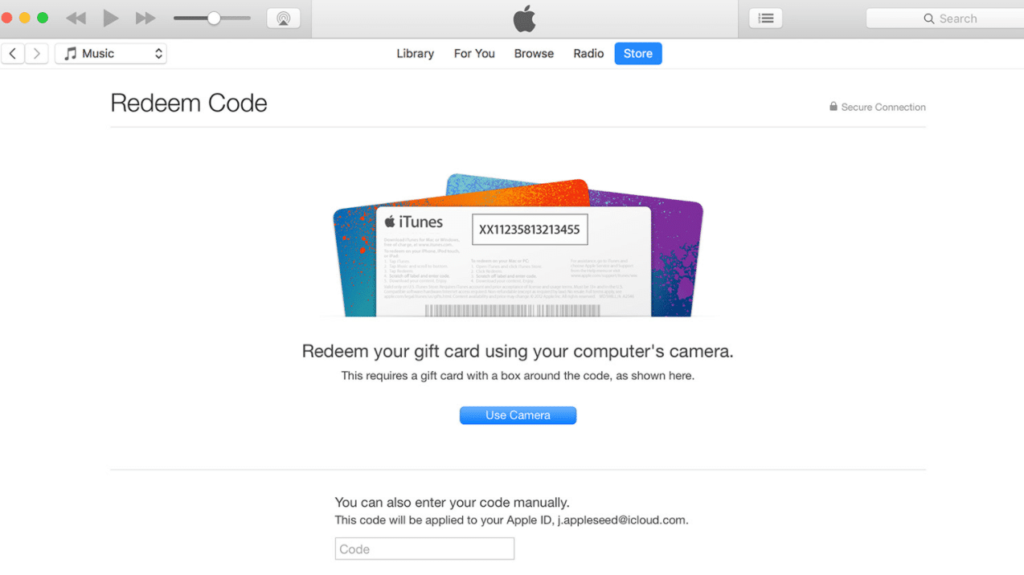 Redeem Apple gift cards and gift Apps from the App Store on different devices!