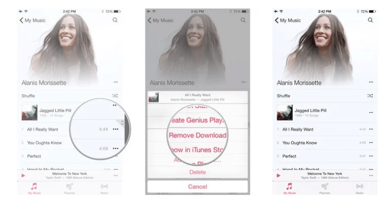 How to add, cache, search for, and delete songs from Apple's new Music app?