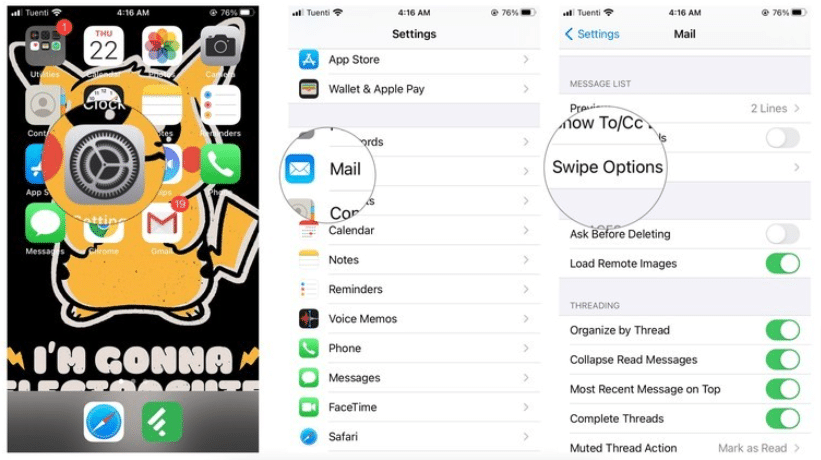 mail alternate ways for iPhone and iPad