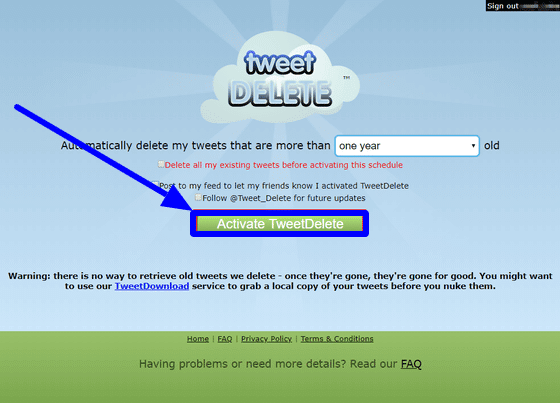 How to delete your Twitter history with TweetDelete?