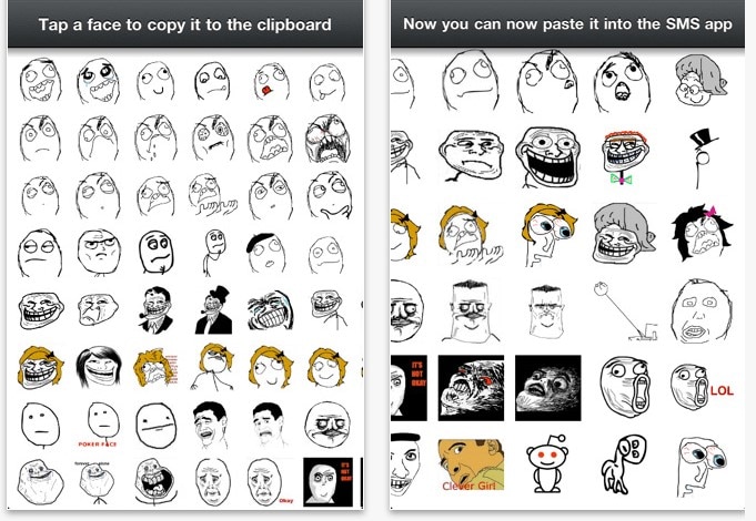 SMS Rage Faces