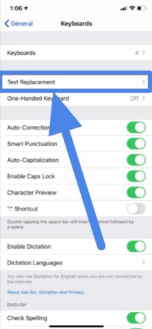 Text shortcuts on iPhone and iPad
