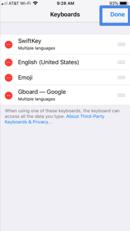 Customize keyboard on iPhone and iPad