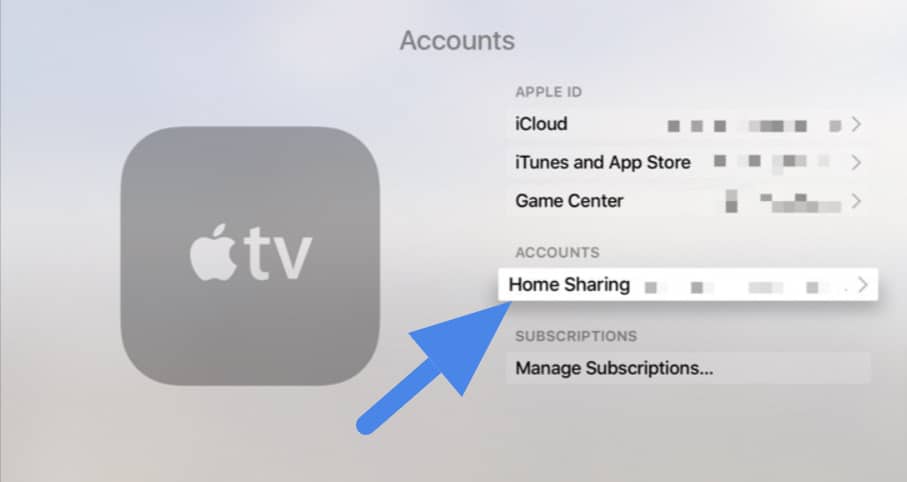 Set up Home and Use Home Sharing on Apple TV