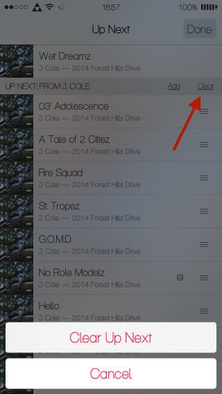 Clear music from Up Next