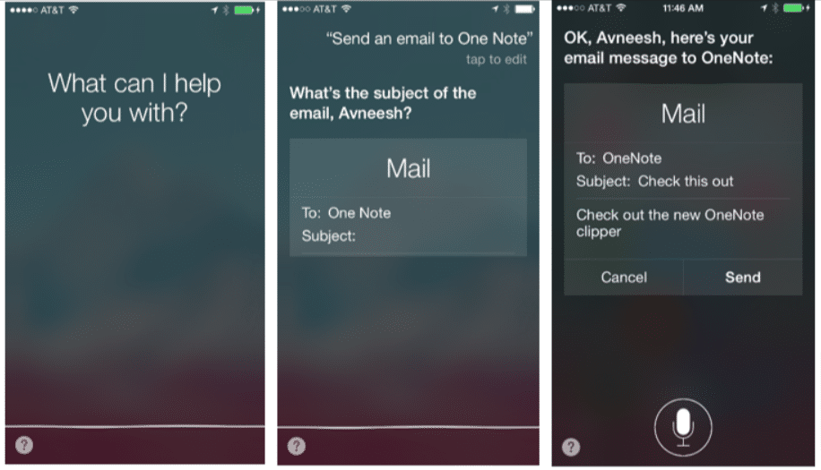 Take, Find, Update notes with Siri 