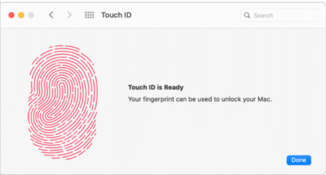 Use touch ID on Mac App store