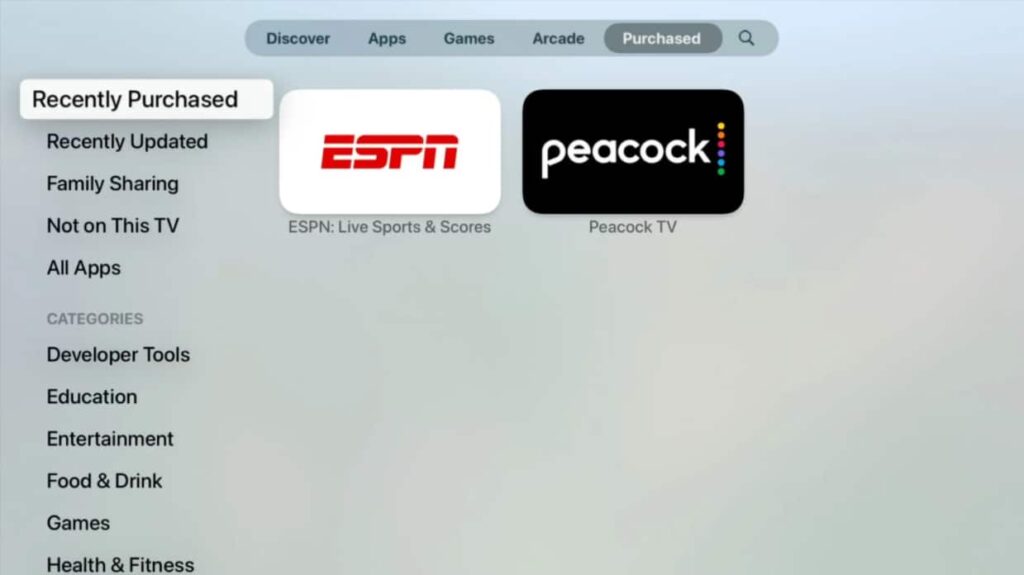 download apps on Apple TV
