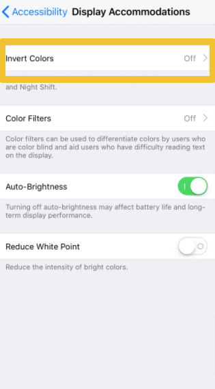 ios settings