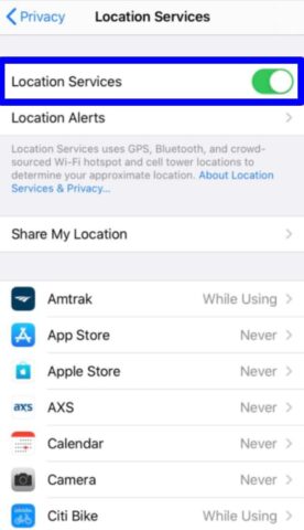 Control the location information you share