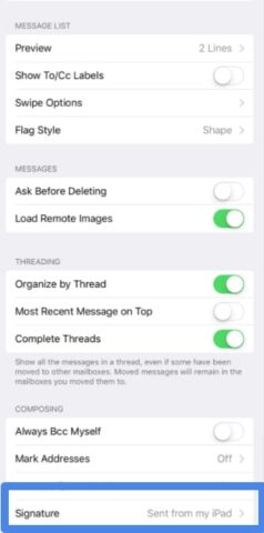 Manage Mail settings for iPhone and iPad