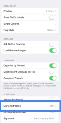 Manage Mail settings for iPhone and iPad