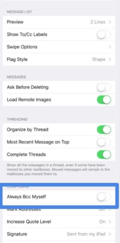 Manage Mail settings for iPhone and iPad