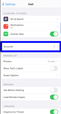 Changing email account settings for iPhone and iPad!