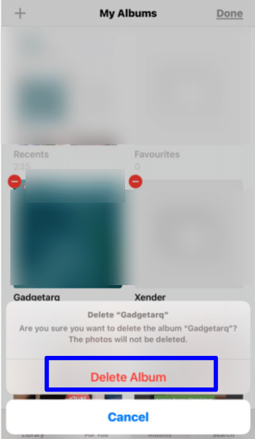 Delete existing albums and Organize Photos into Albums