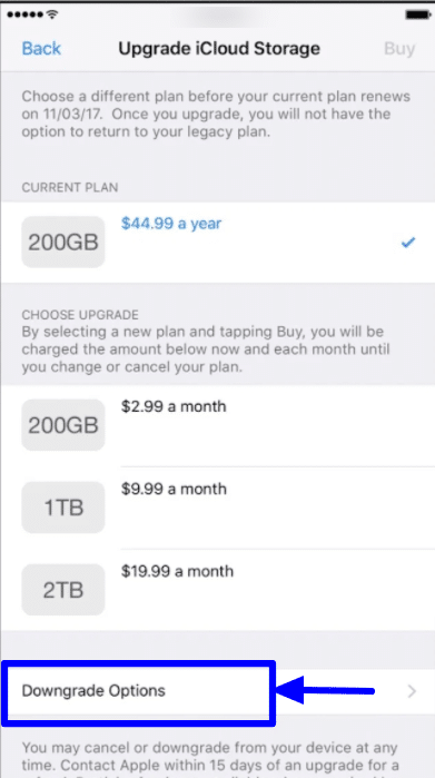 icloud storage plan