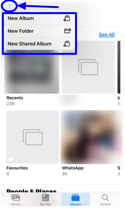 Create new albums in the Photos app- Organize Photos into Albums