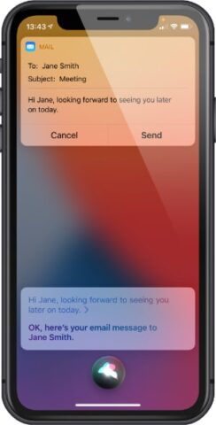 Siri to send and receive emails on Mail app