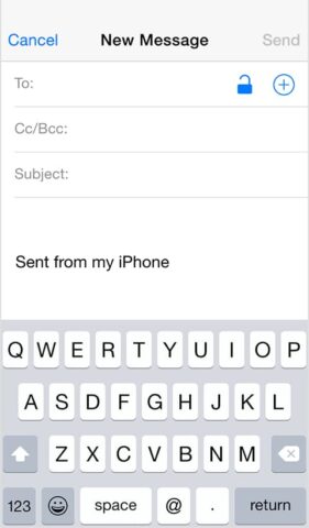 Sending an email from Mail App on iPhone and iPad!