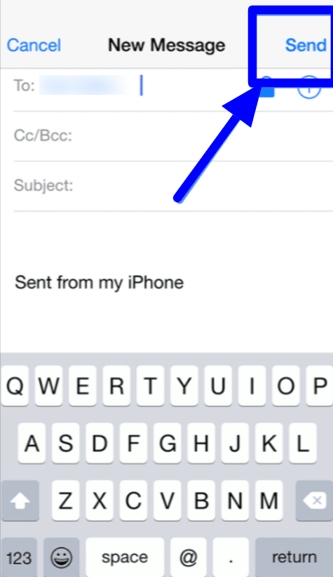 Sending an email from Mail App on iPhone and iPad!