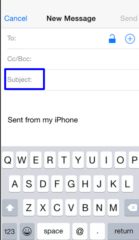 Sending an email from Mail App on iPhone and iPad!