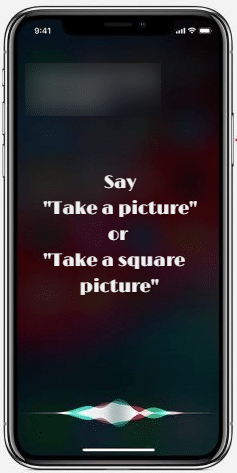 Take a picture with Siri- Click a picture with your voice!