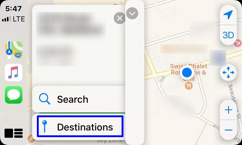 Search for specific locations-use Apple Maps with CarPlay