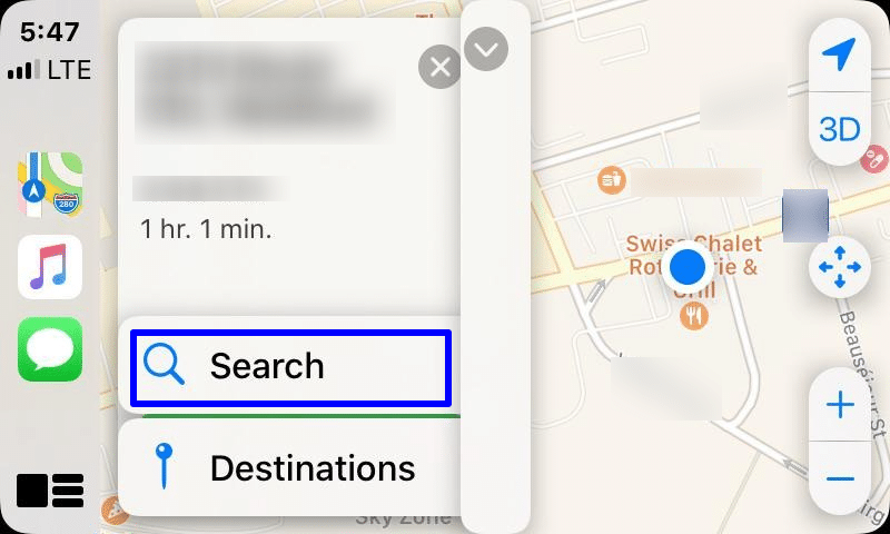 Search for specific locations- Use Destinations
