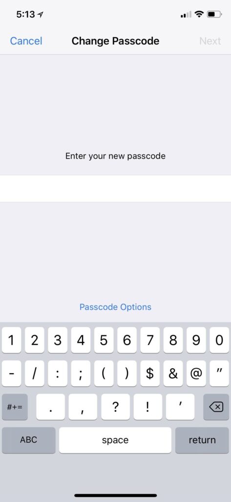 Password protect your iPhone