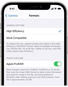 Shoot in Apple ProRAW format- Shoot RAW photos on your iPhone