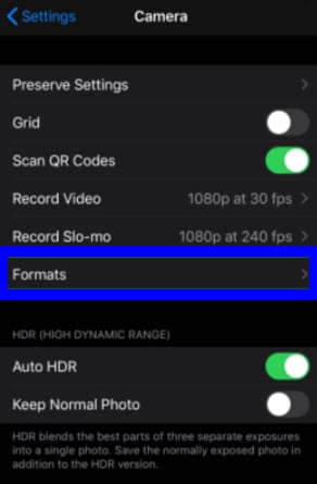 Take JPEG pictures on your iPhone instead of HEIC