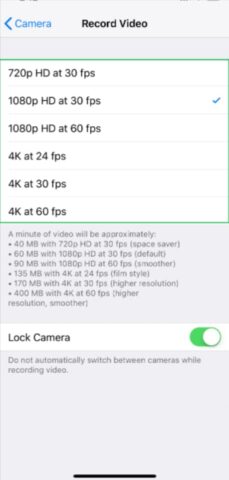 Record video with your iPhone