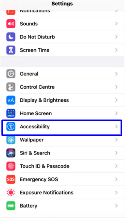 zoom accessibility iPhone