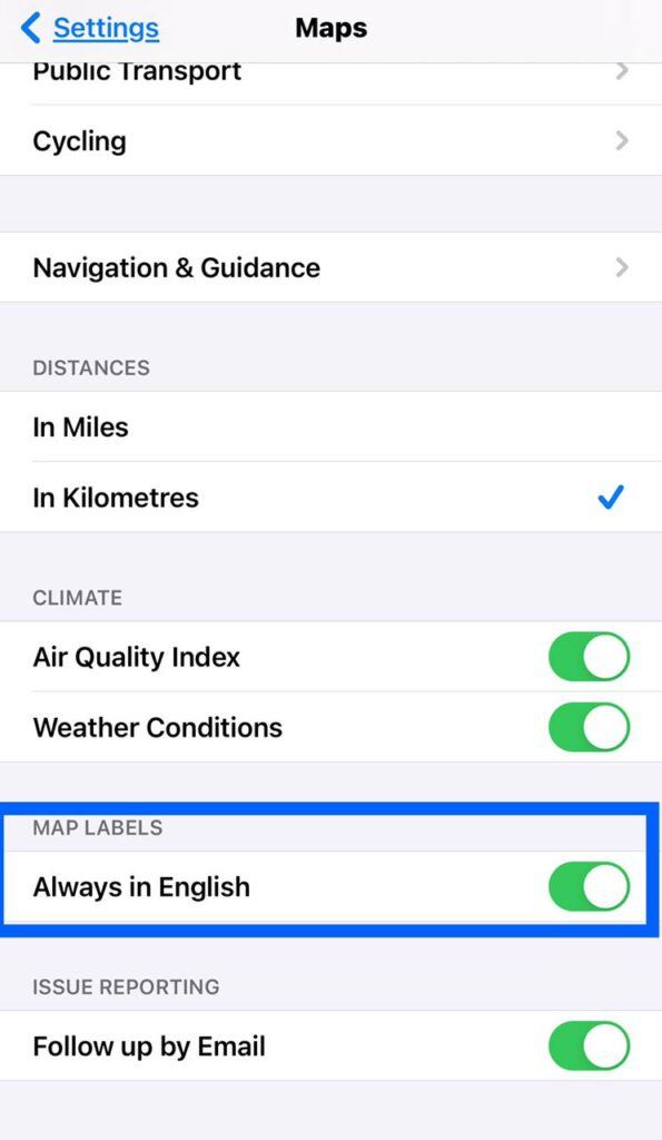 Change Map Settings On IPhone And IPad Customize Mail App 