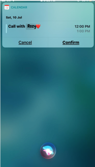 Use Calendar with Siri