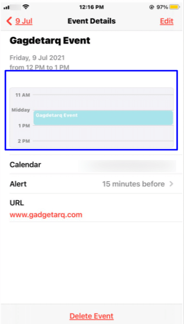 Using calendar events on iPhone and iPad!