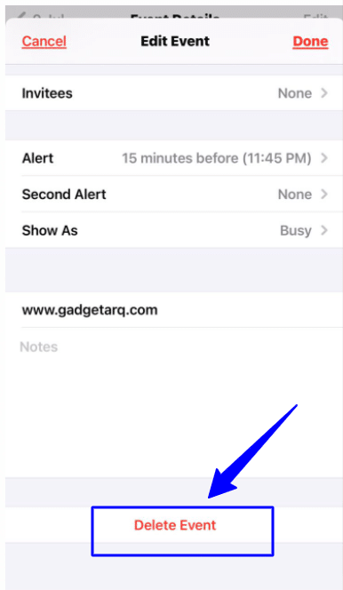 Using calendar events on iPhone and iPad!