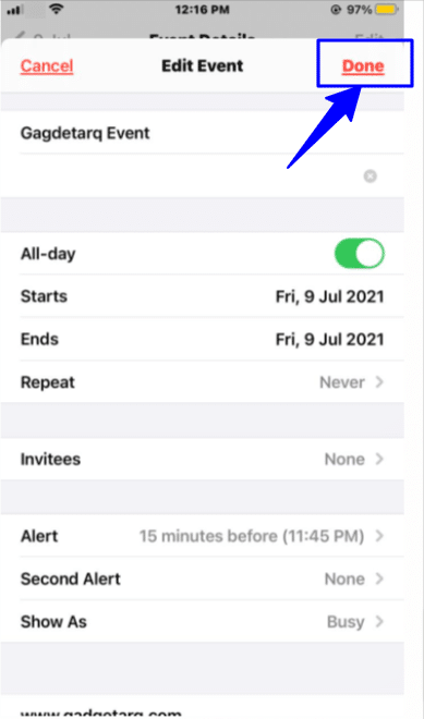 Add and manage calendar events 