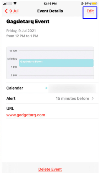 Using calendar events on iPhone and iPad!