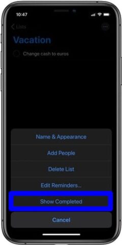 All about tasks -Mark reminders as completed, delete tasks, more on iPhone!