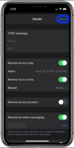 Create tasks in the Reminders app on iPhone and iPad!