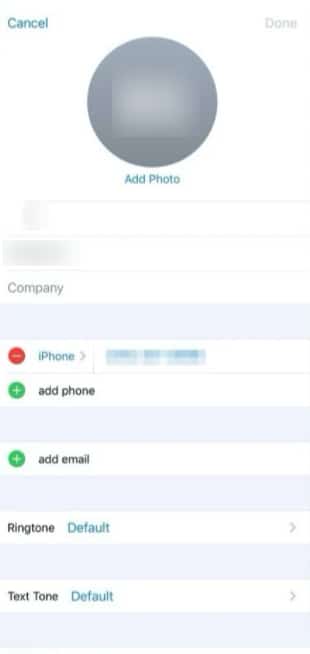 Use Contacts on iPhone and iPad