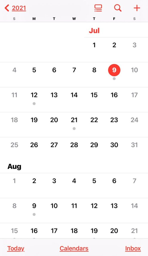 Using calendar events on iPhone and iPad!