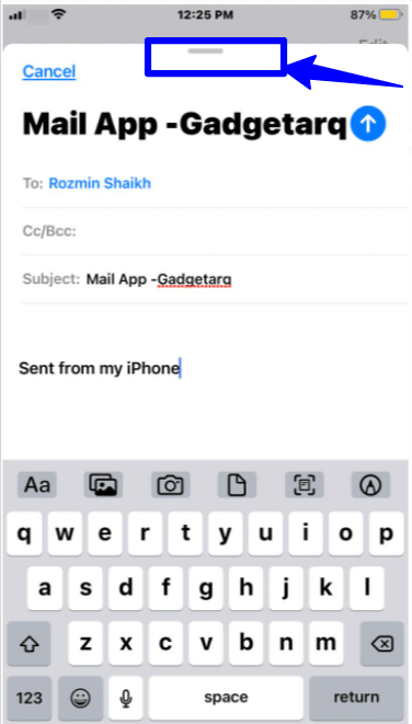 Sending an email from Mail App on iPhone and iPad!