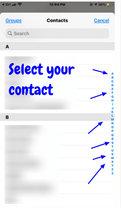 Add your current location to a contact