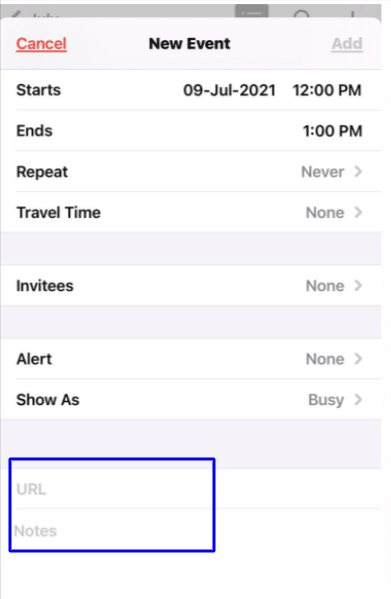 Using calendar events on iPhone and iPad!