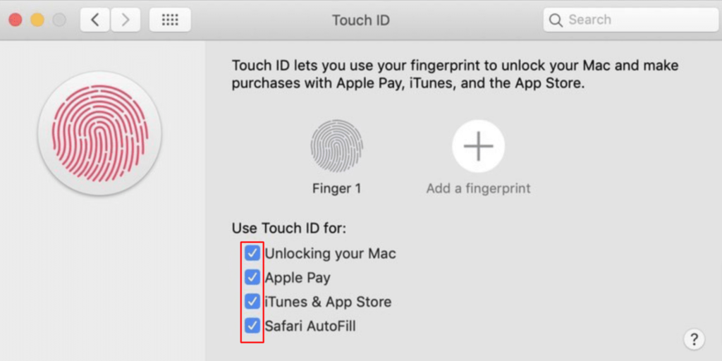 Touch ID on MacBook Air