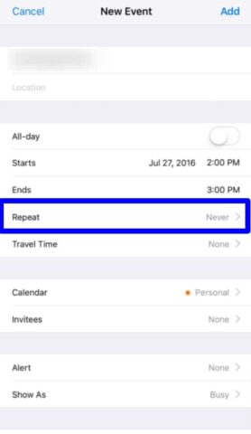 Add and manage calendar events 