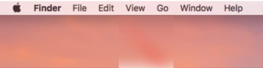 Menu bar 