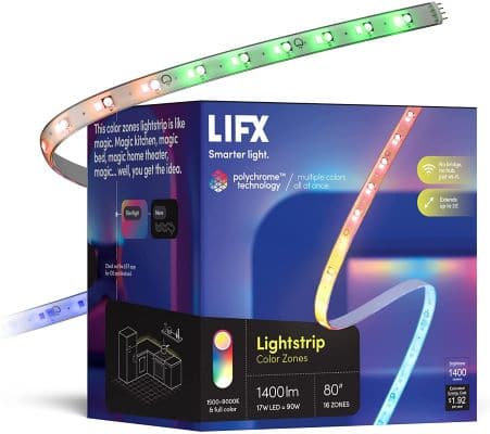 LIFX Light strip Wi-Fi Smart LED Light Strip- Best alternatives to Philips Hue light strips